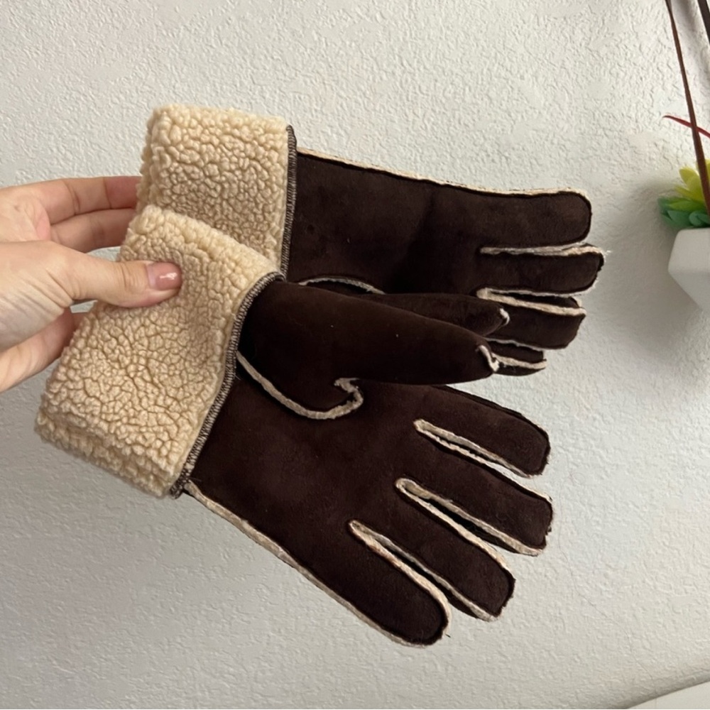 LANDSEND Shealing Suede Leather Gloves in M size - Picture 2 of 4